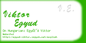 viktor egyud business card